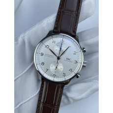 (준비완료/특급배송)NO.3018/ZF공장 V3 IWC IW3716 포루트기저 화이트다이얼 골드핸즈 가죽