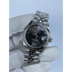 (준비완료/특급배송)NO.3128/롤렉스 데이저스트 31mm 여성용 시계 그레이다이얼 플루티드 베젤 쥬빌레 밴드 (QP공장)